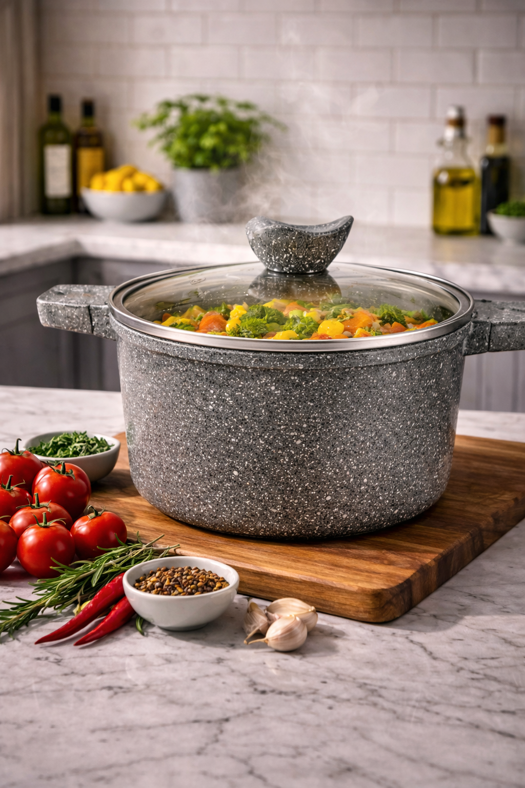 Casserol die cast aluminium pot Luxus original