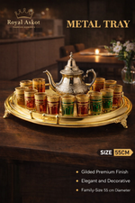 Plateau de Service Rond Doré – Royal Askot (55 cm)