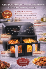 Airfryer Double Compartiment AZATECH – 2400W | Série Q1