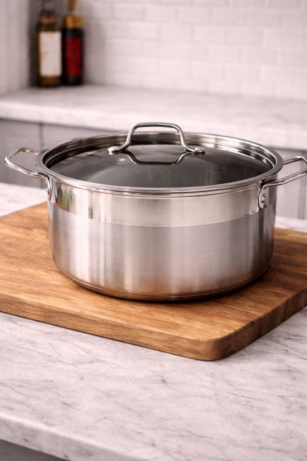 Grande Marmite Inox avec Couvercle Luxus