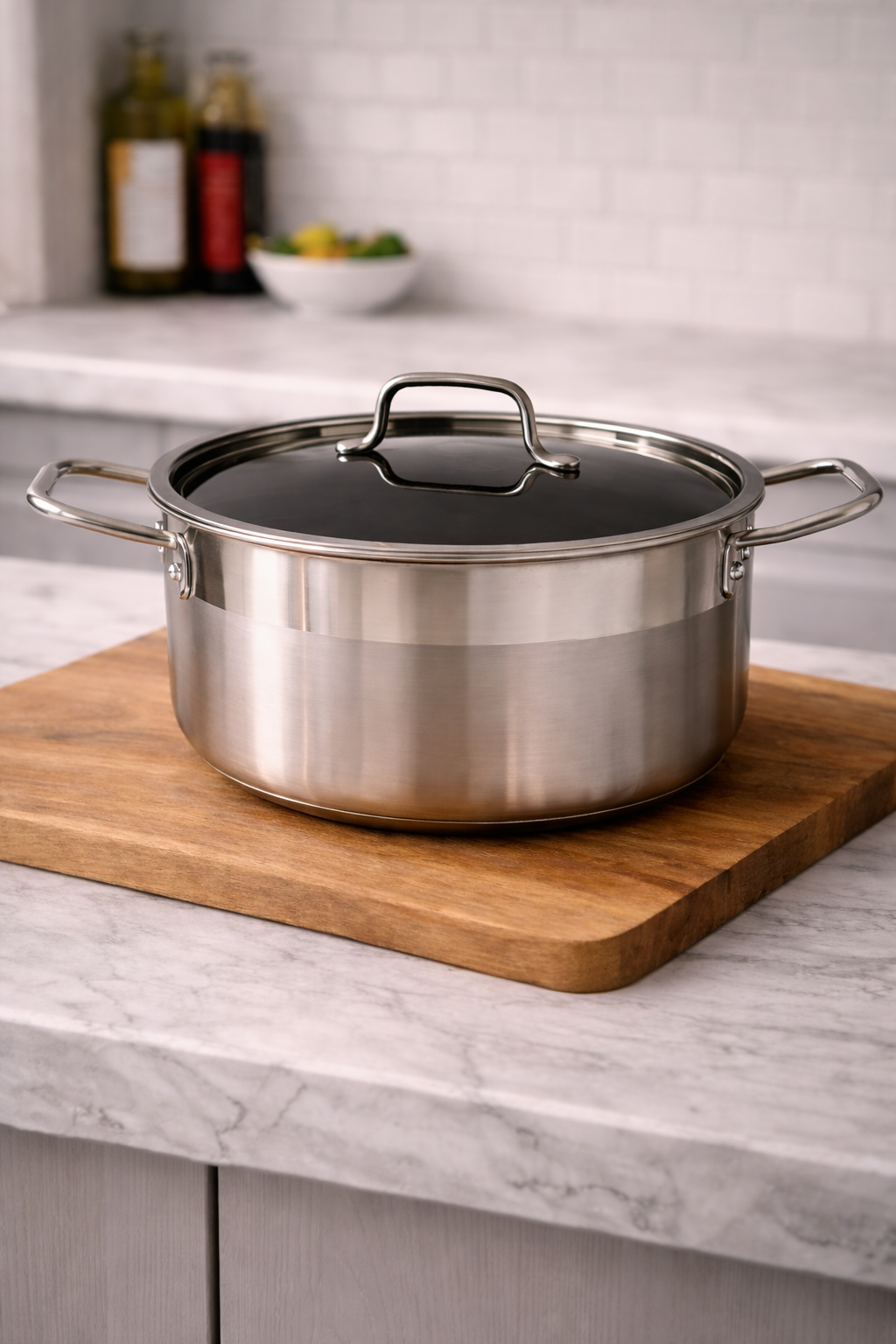 Grande Marmite Inox avec Couvercle Luxus